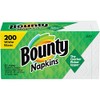Bounty Paper Napkins, White or Printed, 200 Count, Pack of