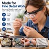 Rechargeable LED Magnifying Glasses for Detail Work – 1.5X–5X Interchangeable