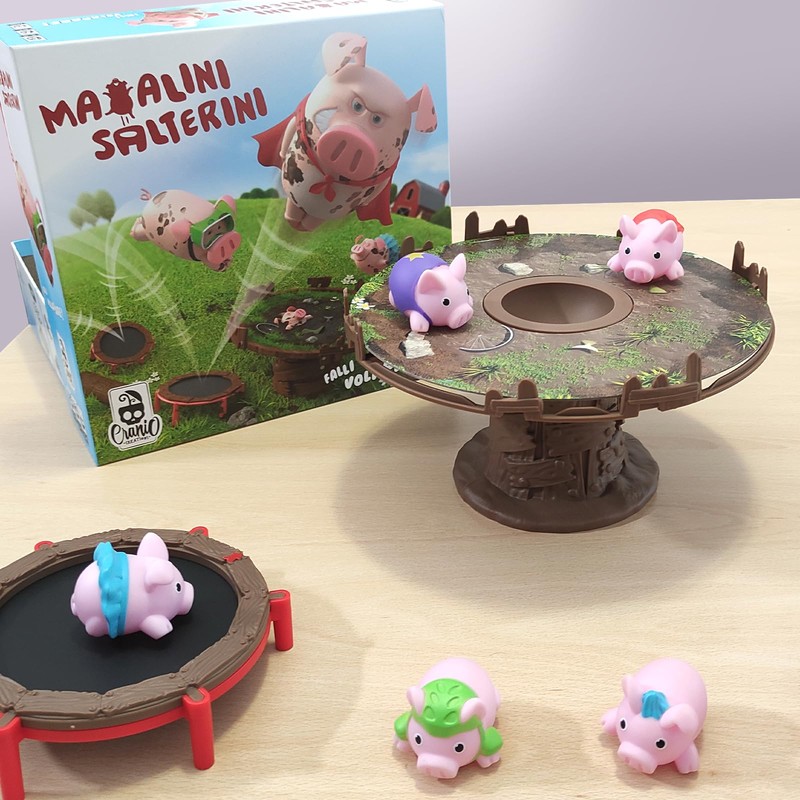 Cranio Creations - Salterini Pigs Jumping Da Gioia on Elastic