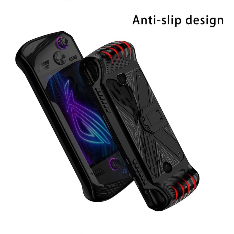 QINOUK Case for Asus ROG Ally X, [Shockproof] Soft TPU
