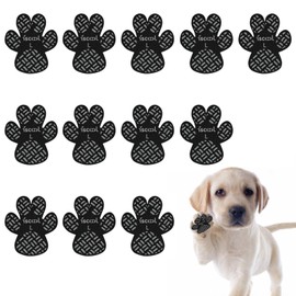Paw Protection Anti-Slip Handle Prevents Your Dog from Slipping on Hardwood Floors,Perfect for hot Roads,Disposable self Adhesive Dog Shoes Boots Socks Replacement 12pcs (L, Count, 3)