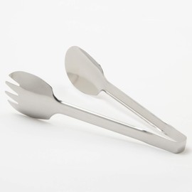 Endo Shoji BTVE401 TKG Safety Salad Tongs, Commercial Use, 7.9 inches (200 mm), 18-0 Stainless Steel, Made in Japan