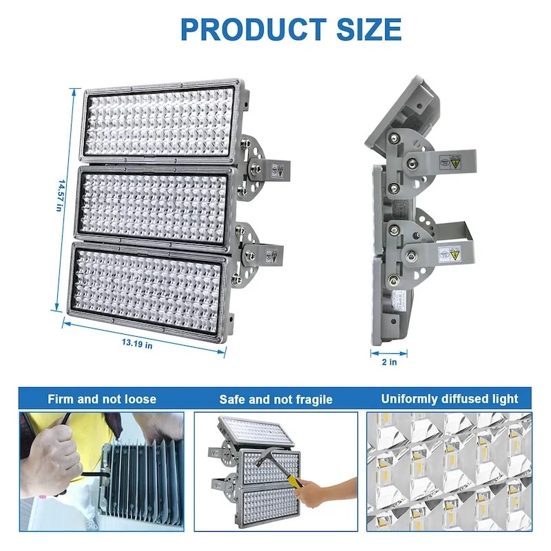 Superior Quality 300W LED Floodlight with LED Floodlight Solar Panel