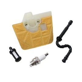 New Pack of Air Filter Fuel Oil Line Filter Hose Tube Spark Plug fit for Stihl Ms360 Ms340 036 Chainsaw Replace 1125 120 1612