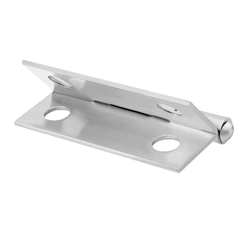 sourcing map Self Closing Spring Hinge 1.5" Stainless Steel Brushed