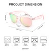 FEISEDY B1858 Great Classic Polarized Sunglasses, Unisex, HD Lens, Pink