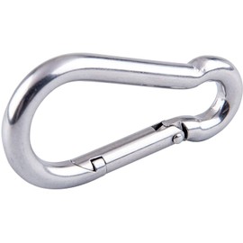 (Pack of 4) 3/16" Zinc-Plated Steel Carabiner Snap Hook, 25-SH316 - Sold by Ucostore Only