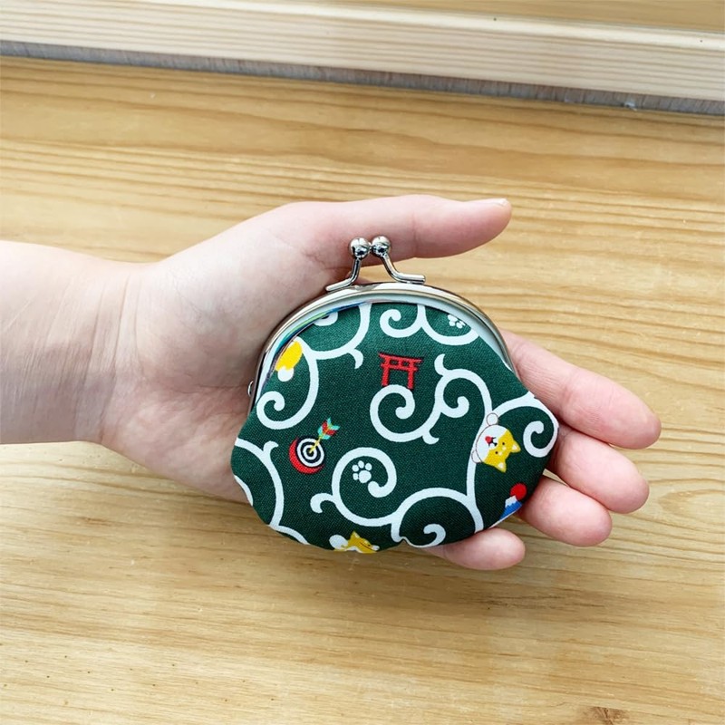 Keisuu Coin Case, Panda, Cotton, Pouch, 3.3 x 3.7 inches