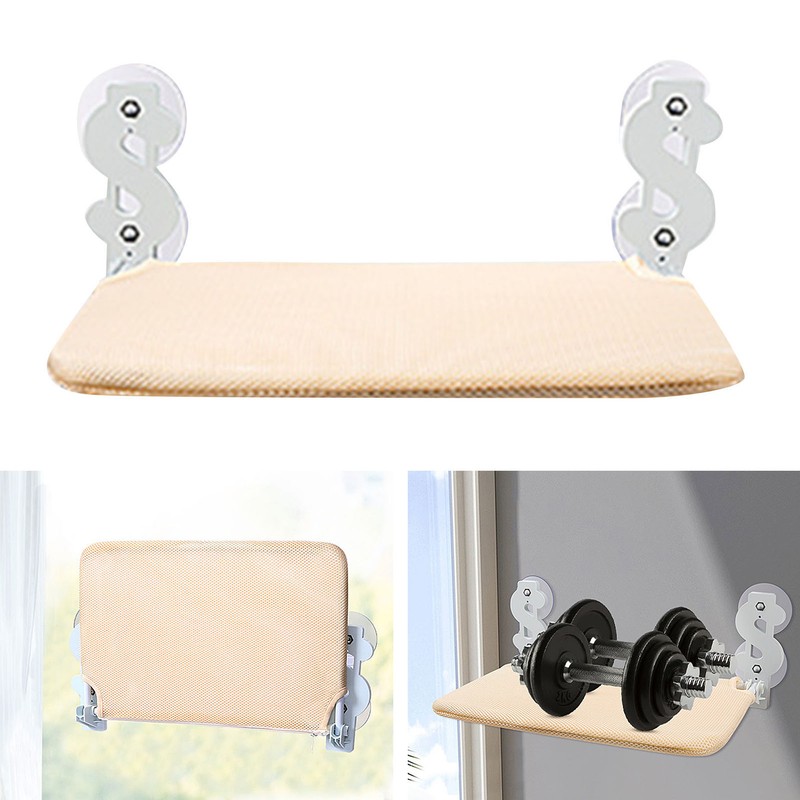 Foldable Cat Window Hammock Metal Frame Cordless Folding Cat Window