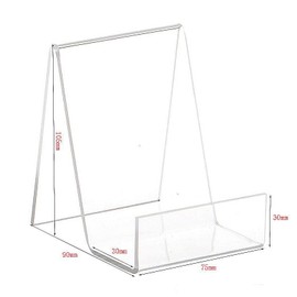 Acrylic Stand, Display Stand, Set of 6, Display Stand, Bookcase, Photo Stand, Book Stand, Transparent Acrylic Book Stand, Card Stand, Cell Phone, Photo, Book, Notebook, Display Stand (Set of 6)