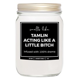 YouNique Designs Smells Like Tamlin Candle - Bookish Candles, Book Lovers Gifts, Book Themed Gifts for Book Lovers Women, Book Club Gifts Ideas, Reading Themed Gifts (Eucalyptus & Spearmint)