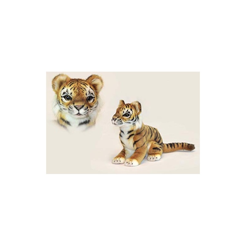 Sumatran Tiger Cub Plush Soft Toy by Hansa. 28cmL. 6680