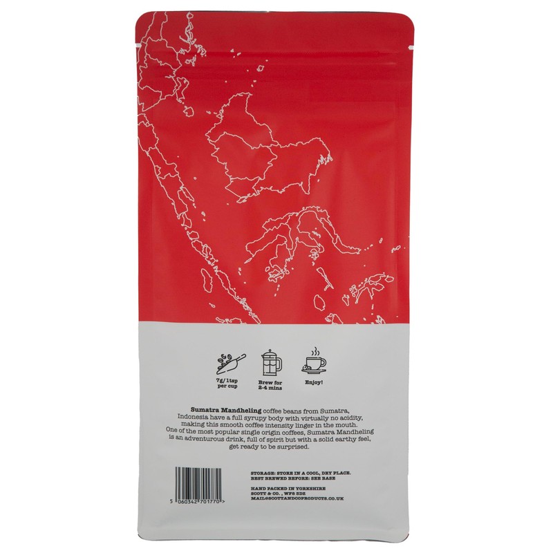 Sumatra Mandheling Ground Coffee. Medium Roast Ground Coffee, Single Origin.