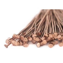 TheBeadChest Copper 21 Gauge 2 Inch Head Pins (Approx 100 pieces)