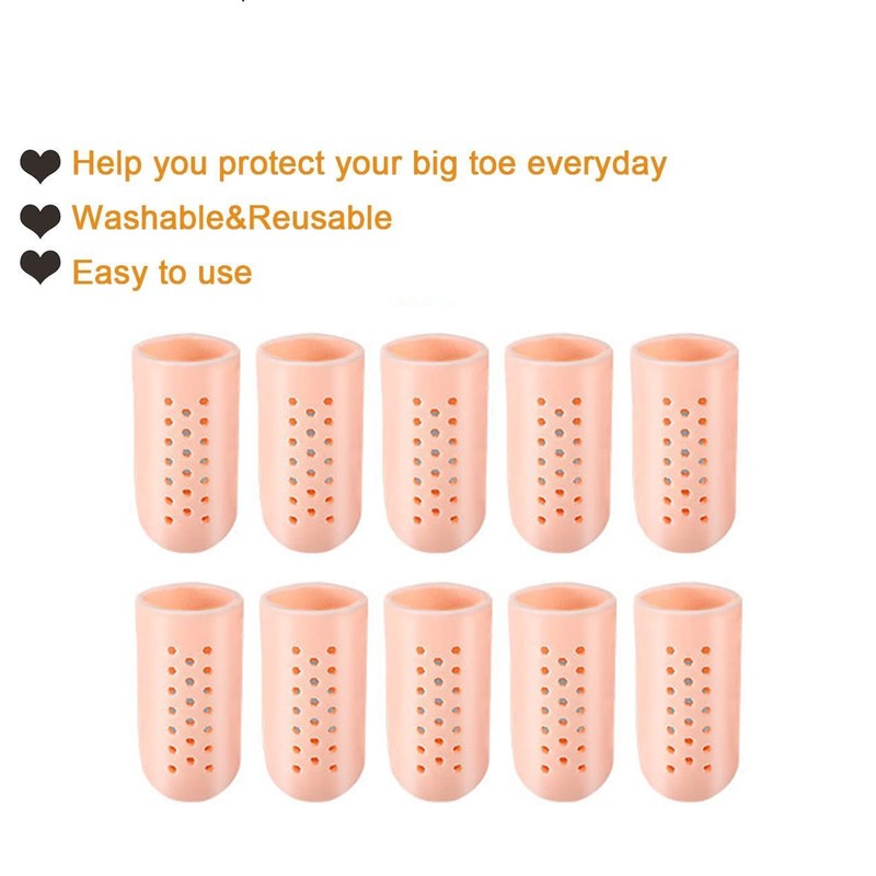 10 piezas – Protector de dedos de gel transpirable, ideal