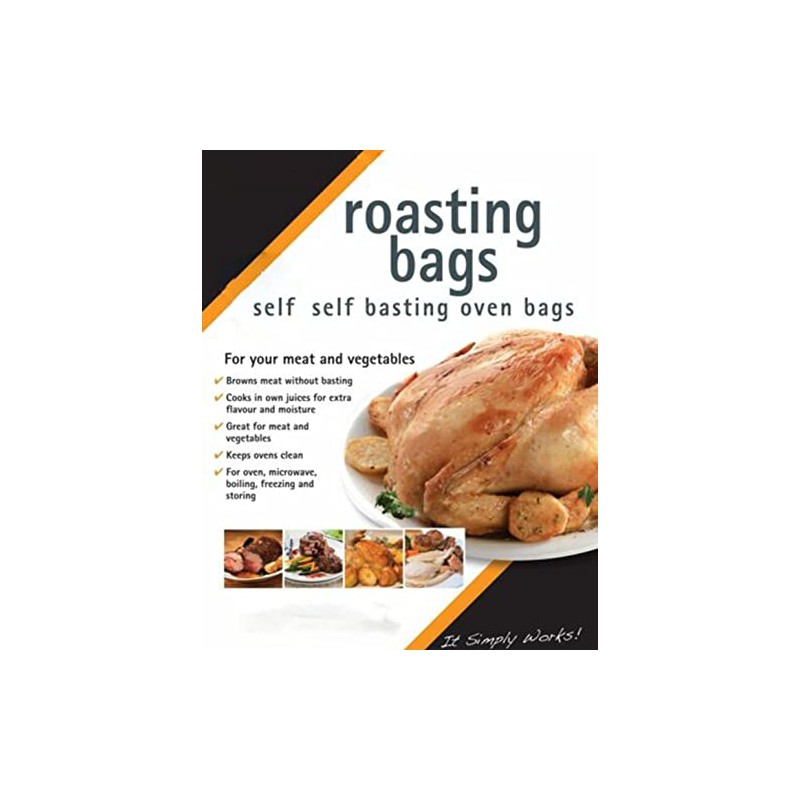 8 x Flavour Seal Roasting Bags for Ovens and Microwaves