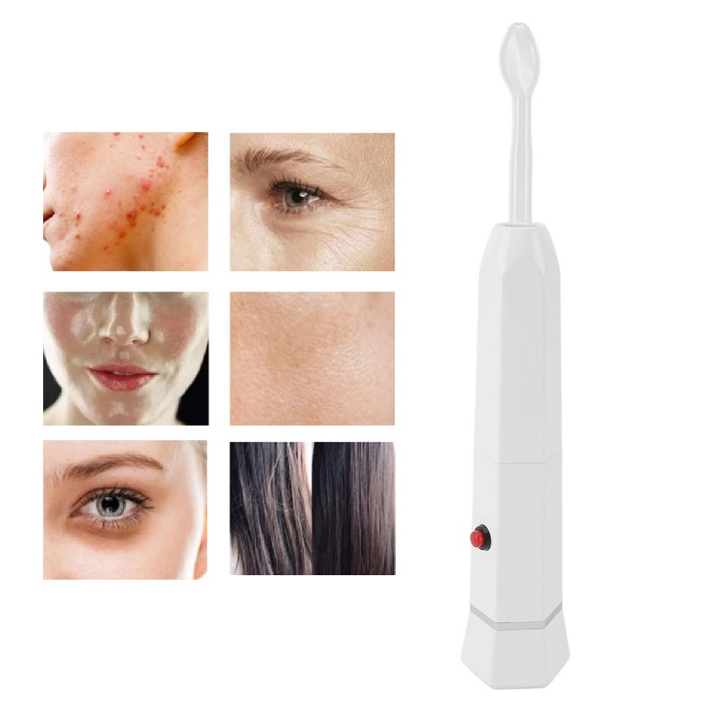 4 Tubes High Frequency Facial Wand Rechargeable Portable Skin Tightening