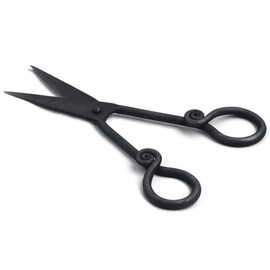 Vintage Hand-Forged Steel Scissors For Sewing Crafting And DIY Projects Rugged Design Reliable For Home And Professional USe Use Precision Cutting And Antique Handcrafted Style 7.5 Inches