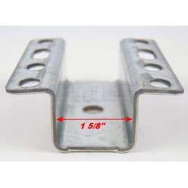 Sturdy Built 1 1/2 inch Galvanized Boat Trailer Hat Bracket for Guide Poles