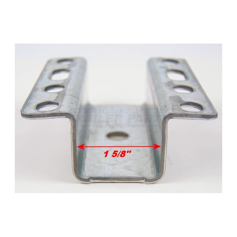 Sturdy Built 1 1/2 inch Galvanized Boat Trailer Hat Bracket