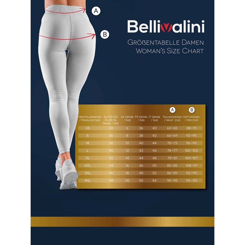 Bellivalini Women's Short Cotton Leggings BLV50-200, brown