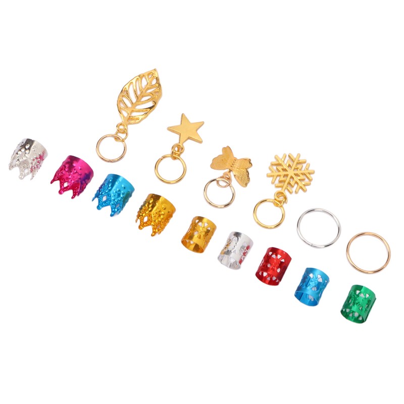 Dreadlocks Jewelry Hair Braiding Beads Alloy Dreadlocks Cuff Ring Hair