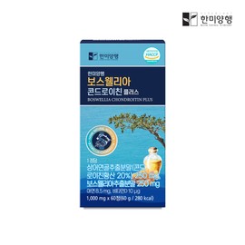 Hanmi Corporation Boswellia Chondroitin Plus 1,000mg x 60 tablets 60g, 2 units / 한미양행 보스웰리아 콘드로이친 플러스 1,000mg x 60정 60g, 2개