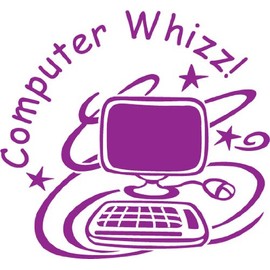 "Computer whizz" Self inking teacher reward stamp X12073