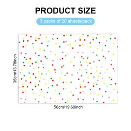 60 Blatt Sterne Seidenpapier, 50 x 35 cm Geschenkpapier zum Basteln, Geschenk Seidenpapier Hochzeit, Seidenpapier Verpackungsmaterial, Tissue Paper, für Bastelarbeiten, Blumen