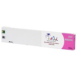 InkOwl Compatible Ink Cartridge Replacement for Roland ECO-SOL MAX 2 Printers ESL4-4LM (440mL, Light Magenta)