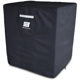 Air Conditioner Cover for Outside Units - 24”L x 24”W x 30”H inch, Heavy Duty 600D Tear Resistant Material, Weatherproof and Windproof, Universal Waterproof AC Unit Condenser Cover Outdoor – Black