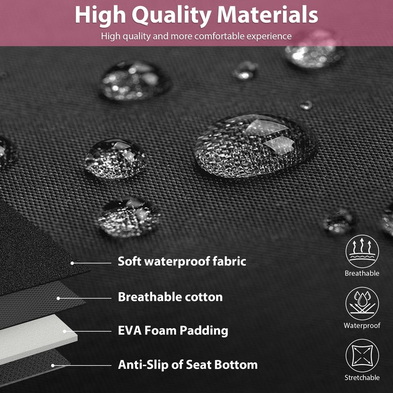 CAR PASS Waterproof Car Seat Covers Full Sets, Universal Fit