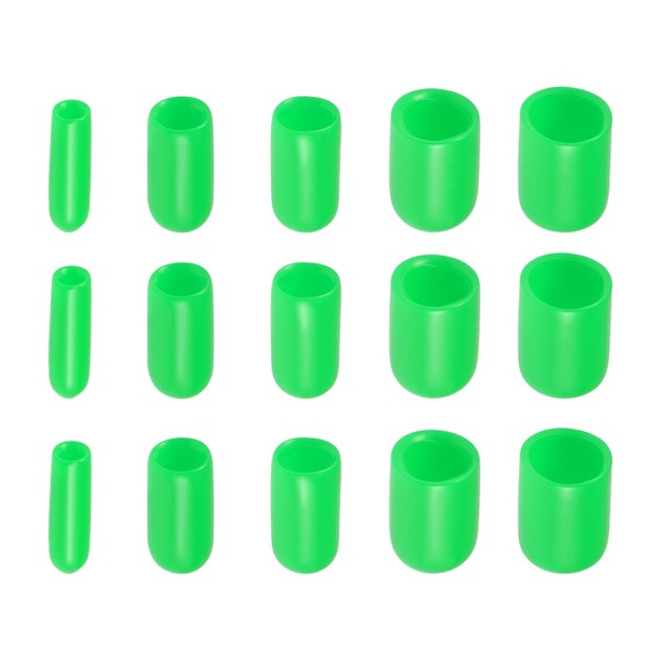 Rebower 50 Pack Screw Thread Protector Cover Rubber End Caps,