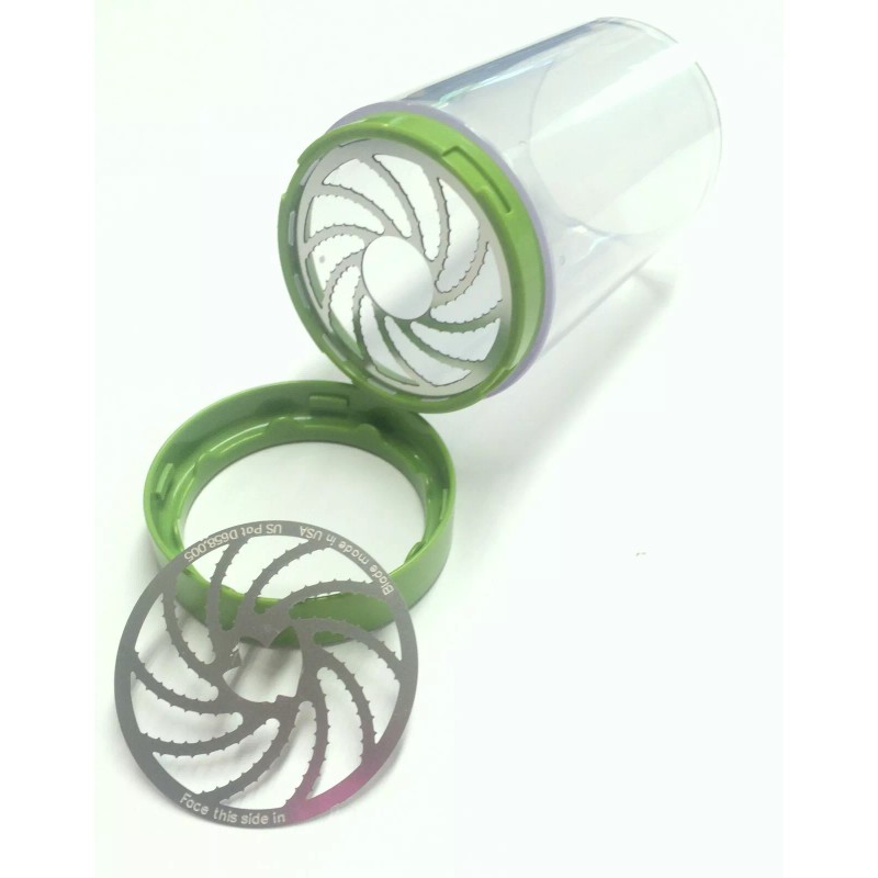 Microplane Stainless Steel Herb Mill Grinder and Leaf Stripper