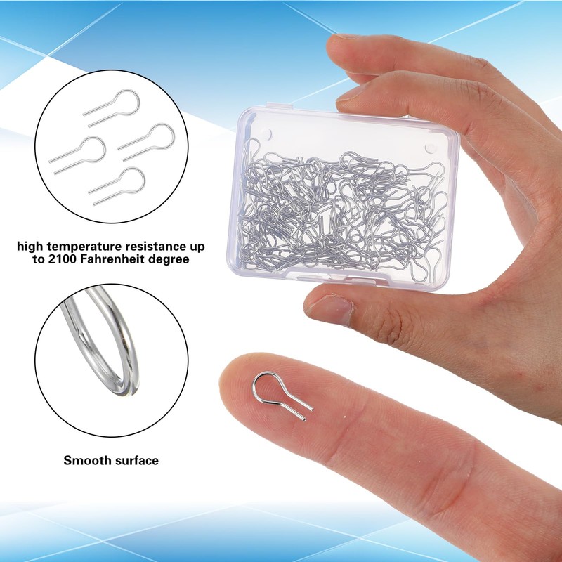 Gjinxi 150 Pcs High Temperature Nichrome Wire, R Shaped Hanging
