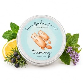 Balm's Tummy 45g - Balsamo para Cólicos Mejorar la Digestión Pomada Natural con Aceites Esenciales de Menta, Limón, Enebro y Patchouli Bebé Niños Adultos