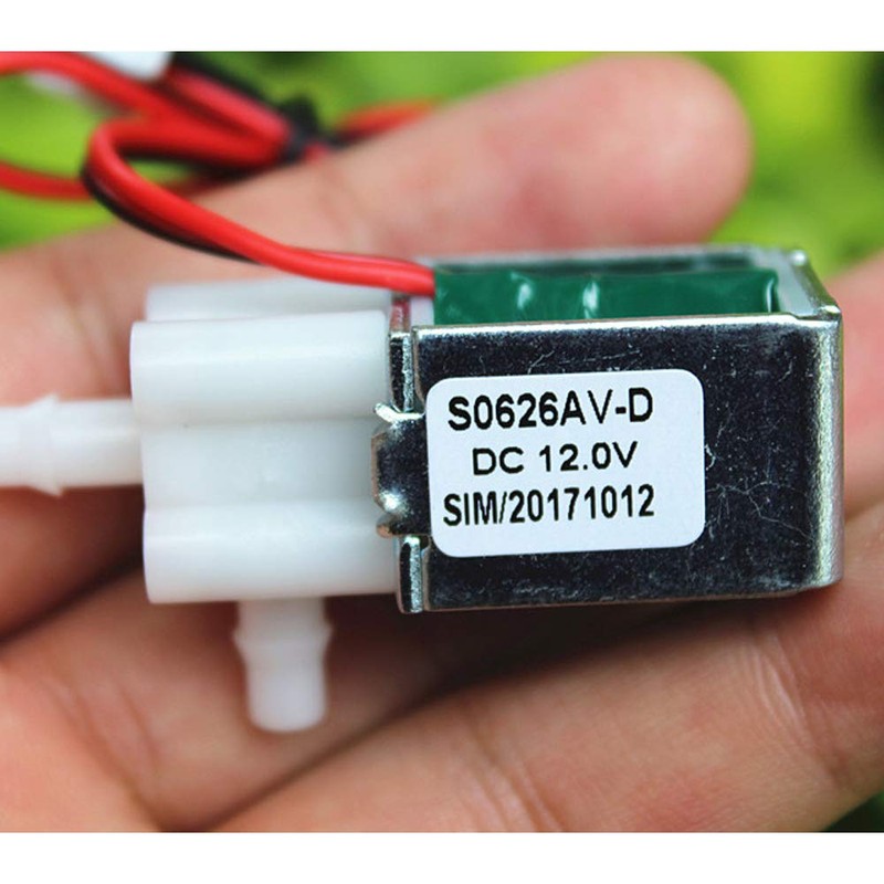 WSDMAVIS 1 Pcs Mini Micro Electric Solenoid Valve DC 12V