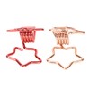 100 Pcs Binder Clips Hollow Cute Star Shape Sturdy Metal