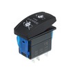 X AUTOHAUX Fan Override Rocker Switch 5Pin On-Off Blue LED