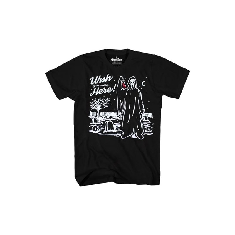 Scream - Ghost Face Wish You were Here T-Shirt (Large)
