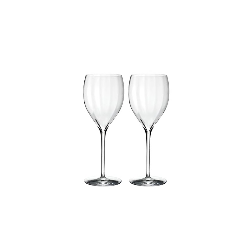 Waterford Elegance Optic White Wine Glass Pair