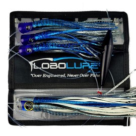 Lobo Lures #200 Mackerel Attack Series Pelagic Magic Daisy Chain Marlin & Tuna Trolling Lure Urethane USA Made (Blue Mack Attack)