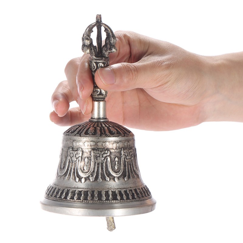 Handcrafted Tibetan Buddhist Temple Meditation Singing Bell with Dorje Vajra