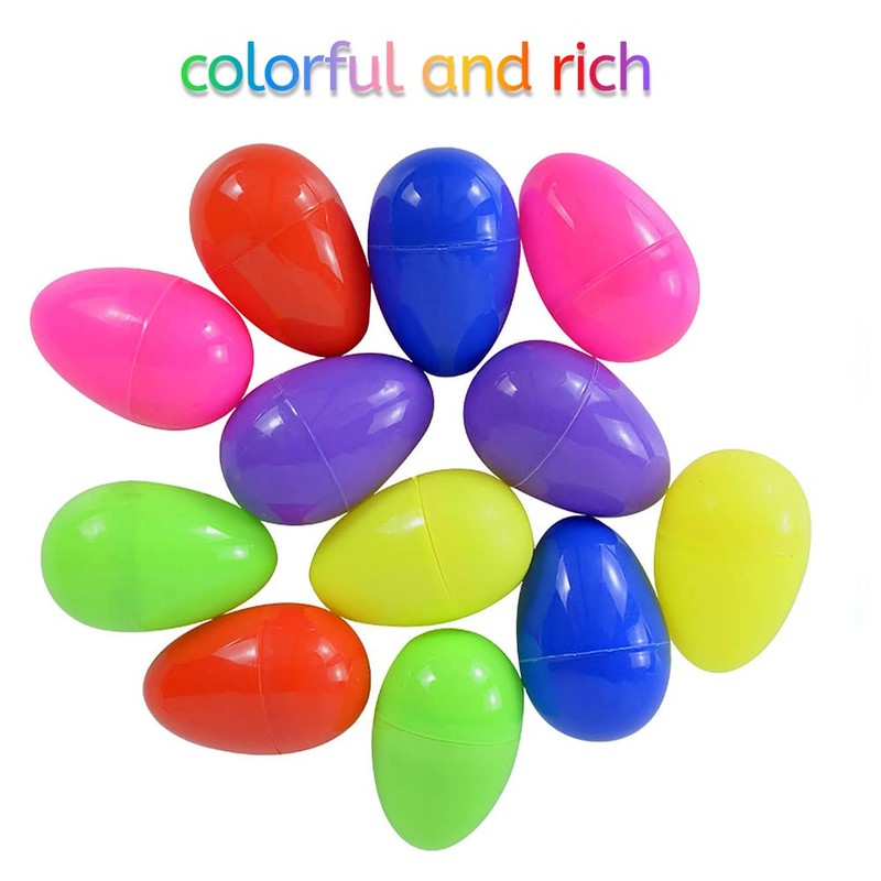 XiXiRan Easter Eggs Plastic Colourful, Easter Eggs Plastic Decoration, Easter