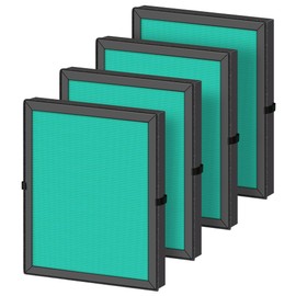 MK04 Air Filter Replacement for MK04 MG04JH Air Purifier, PETOX 4-in-1 H13 True HEPA High-Efficiency Activated Carbon Filter, Pet Dander Version (4 Pack)