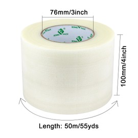 BOMEI PACK Clear Wide Duct Tape Reinforced 100mm x 50m Waterproof 4 inch Gaffer Tape clear for Fixing Repairing,craft DIY book repair,carpet Edge seaming,Heavy Duty Box Sealing,Bundling