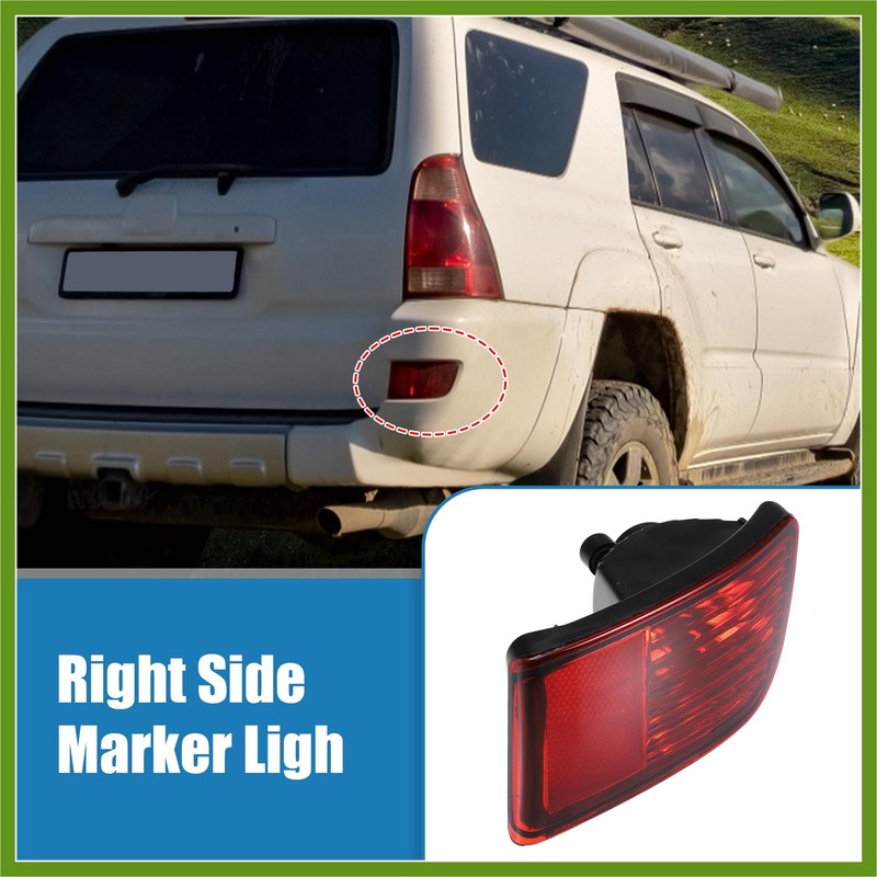 HOPESPANNER Rear Right Side Bumper Reflector Light Lamp for Toyota