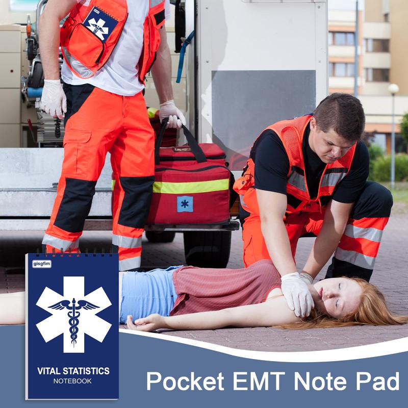 gisgfim 9Pcs EMT First Responders Vital Statistics Notepad EMS Field