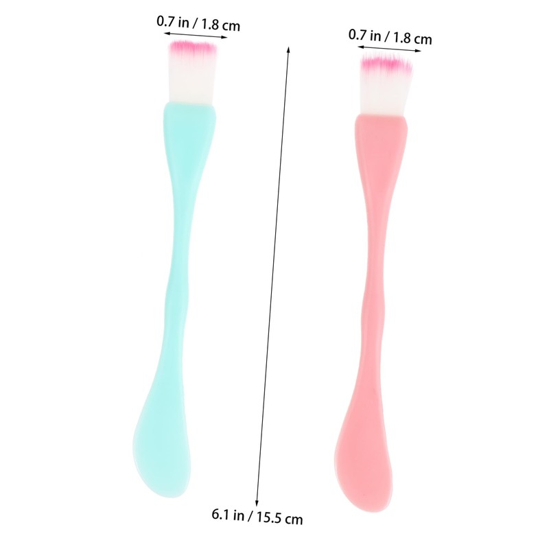 Healeved Sets Multi-function Mask Brush Double-head Applicator Soft Plastic Skin-friendly