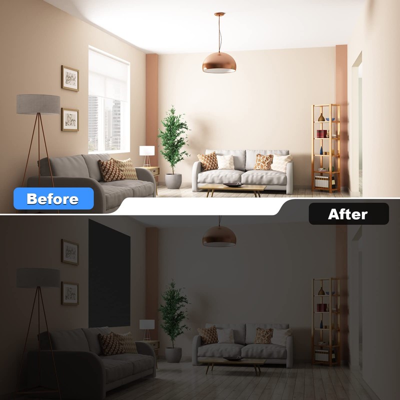 Vanten 2023 Upgraded Portable Blackout Curtains, 118" x 57" Blackout